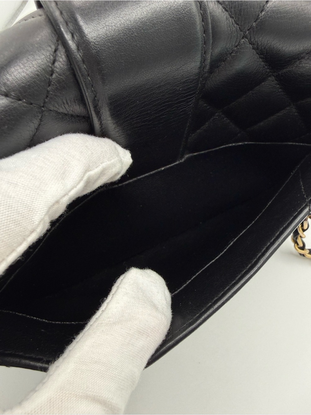 CHANEL Black Quilted Calfskin Leather Gold Class CC Top Handle Bag - Picture 15 of 17